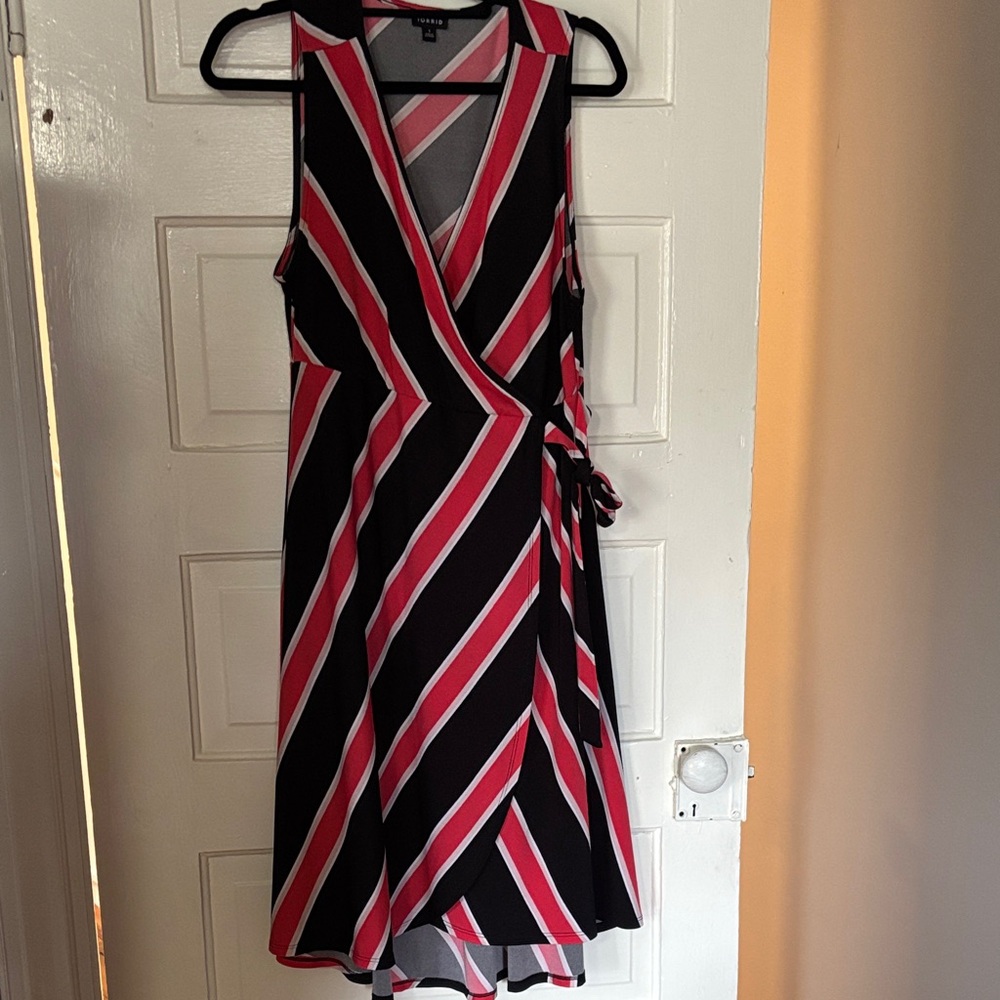 Torrid  Striped Wrap Dress